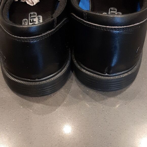 Skechers Black Leather Relaxed Fit Memory Foam Loafers - Picture 7 of 11